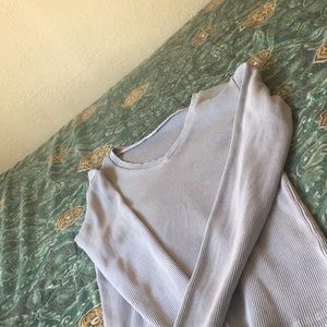 blue baby blue long sleeve shirt